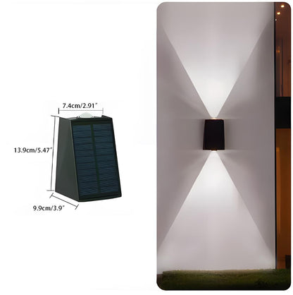 Waterproof Solar Aircraft Outdoor Up and Down Exterior Wall Washer Lights