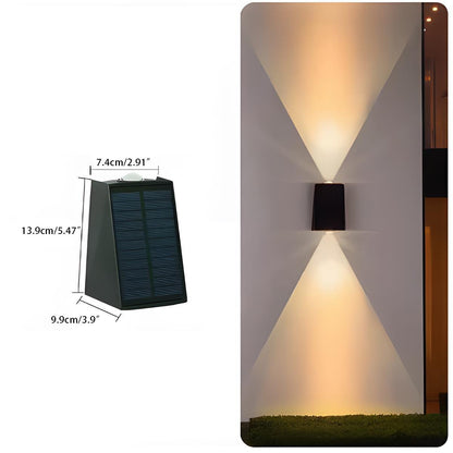 Waterproof Solar Aircraft Outdoor Up and Down Exterior Wall Washer Lights