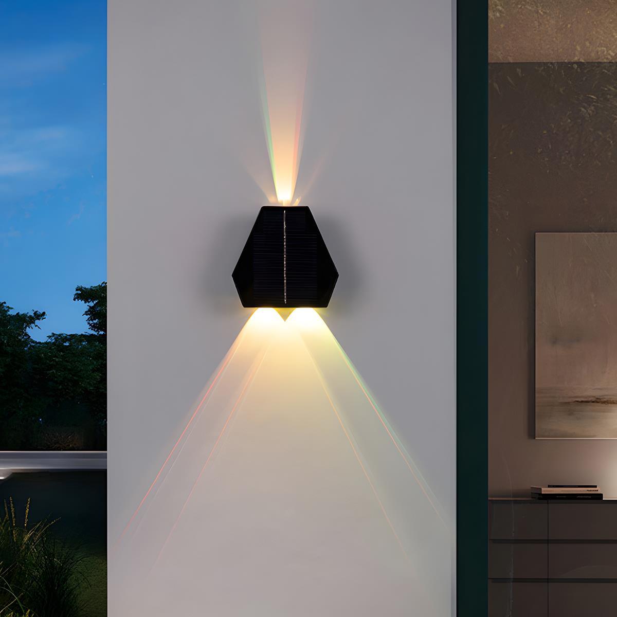 Waterproof Solar Aircraft Outdoor Up and Down Exterior Wall Washer Lights