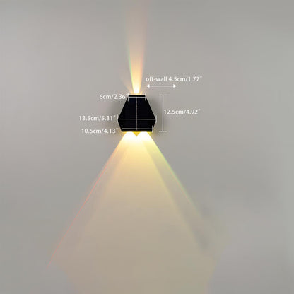 Waterproof Solar Aircraft Outdoor Up and Down Exterior Wall Washer Lights