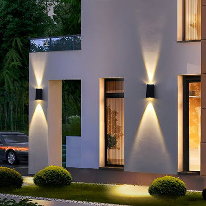 Waterproof Solar Aircraft Outdoor Up and Down Exterior Wall Washer Lights