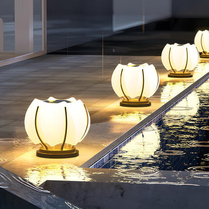 Waterproof Flower LED Outdoor Post Lights