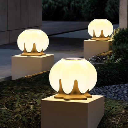 Waterproof Flower LED Outdoor Post Lights