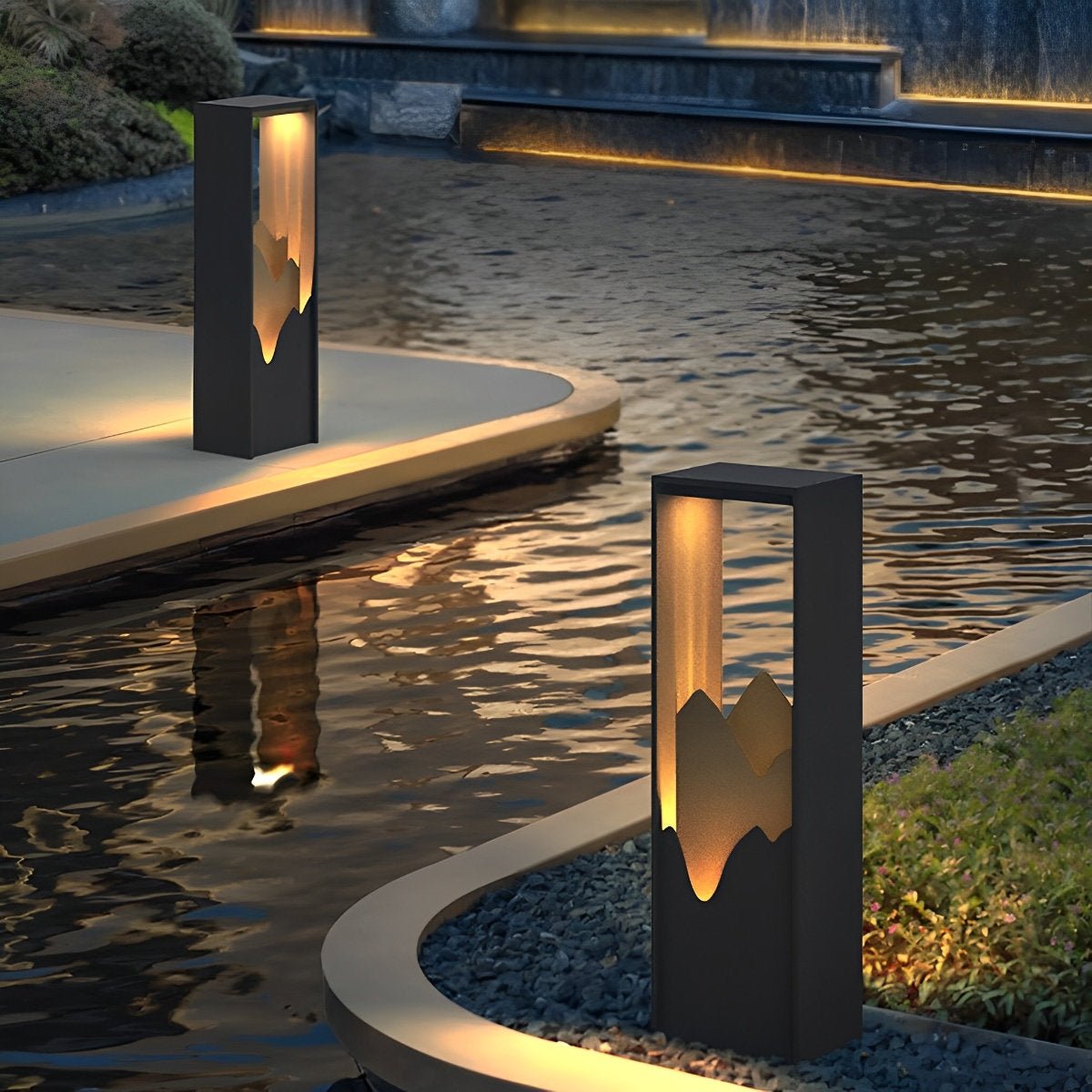 Waterproof LED Mountain Scenery Outdoor Path Lights