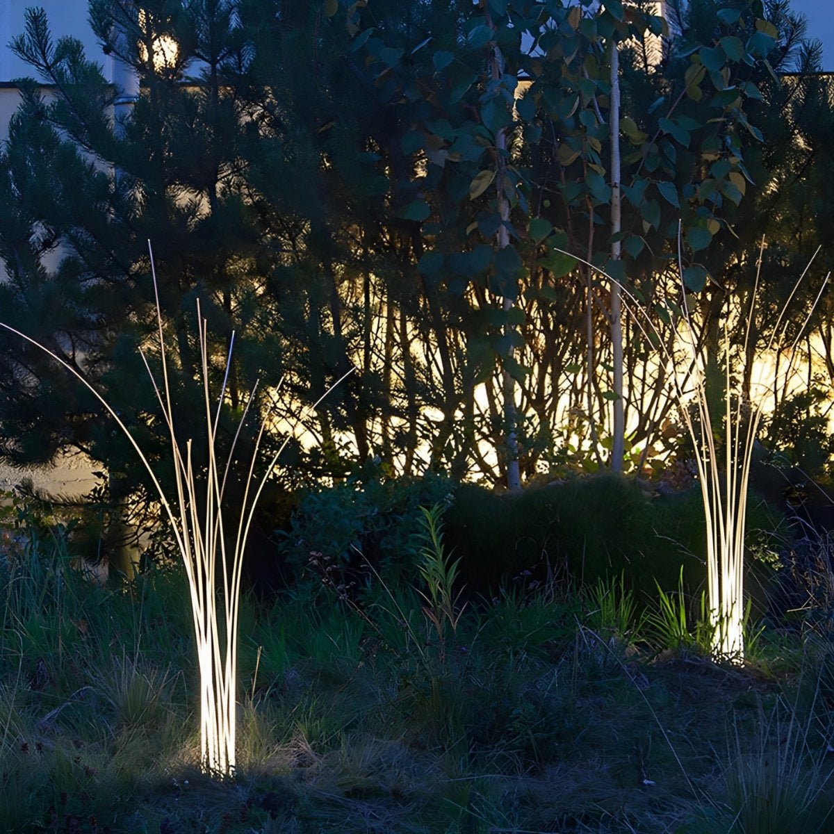 Waterproof LED Reed Fiber Optic Shaped Light Lawn Landscape Light