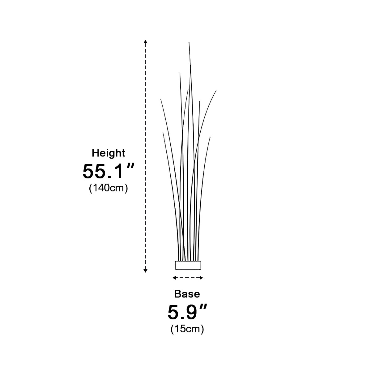 Waterproof LED Reed Fiber Optic Shaped Light Lawn Landscape Light