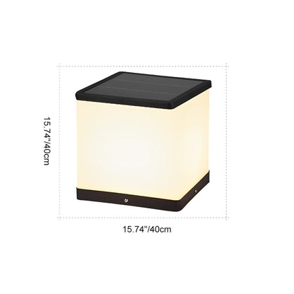 Waterproof Modern Square LED Outdoor Post Lights