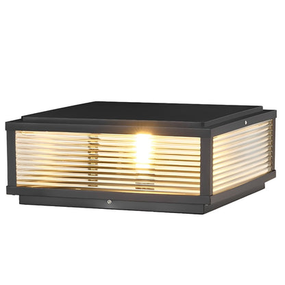 Waterproof Modern Square Outdoor Post Lights Fence Pillar Light