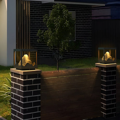 Waterproof Mountain Outdoor Post Cap Light Landscape Lighting