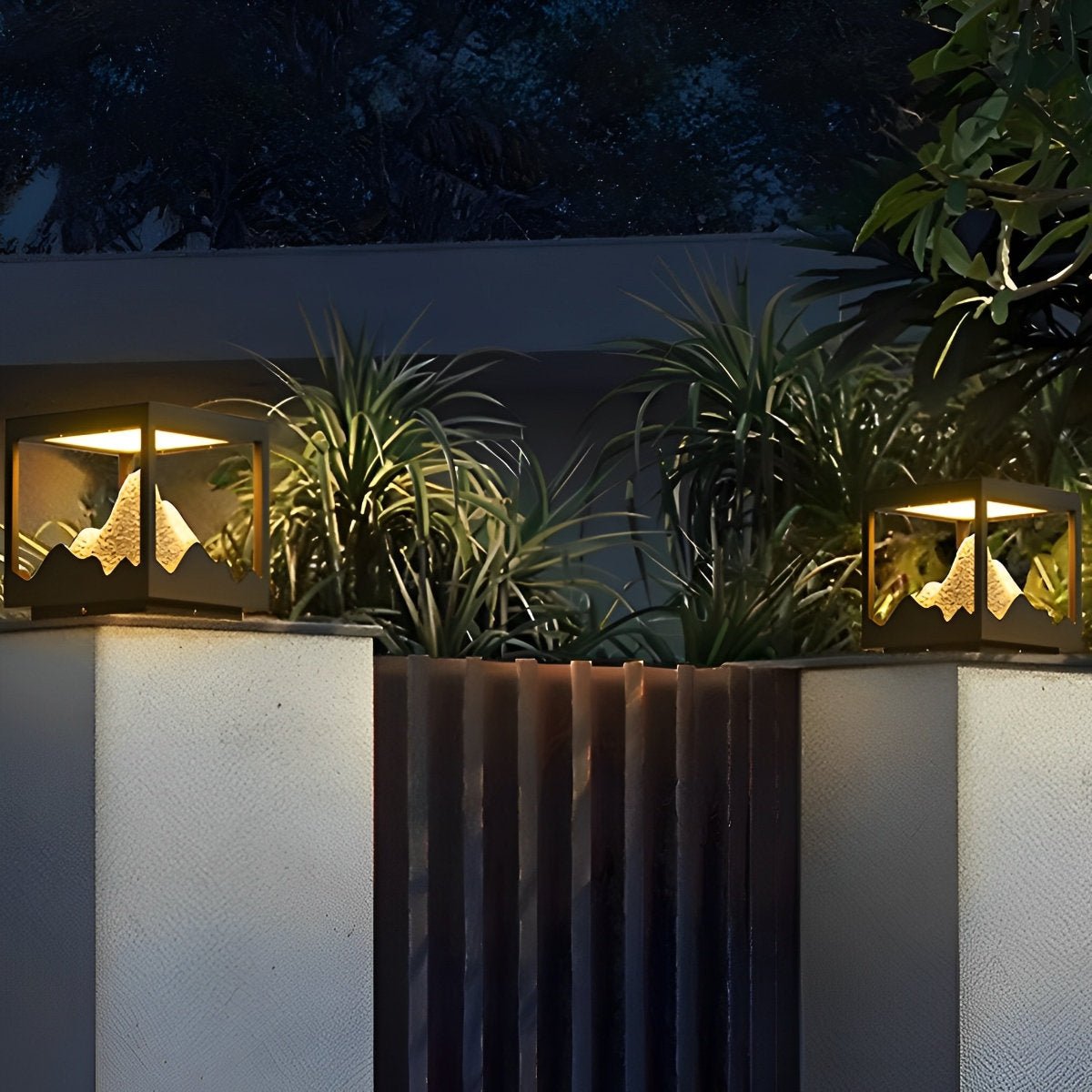Waterproof Mountain Outdoor Post Cap Light Landscape Lighting