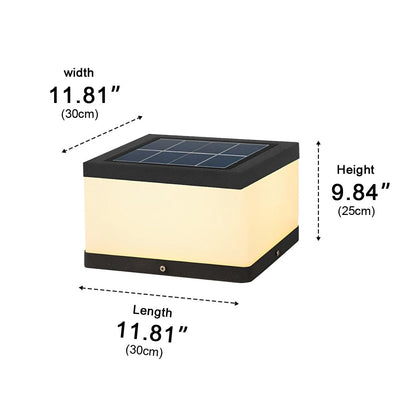 Waterproof Solar Outdoor Square Acrylic Ice Cubes Light