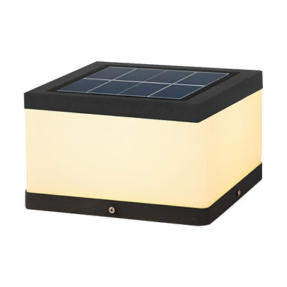 Waterproof Solar Outdoor Square Acrylic Ice Cubes Light