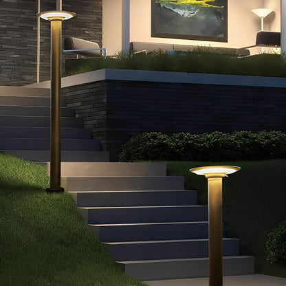 Waterproof Solar Round UFO Shaped LED Path Lights Outdoor Lawn Lights