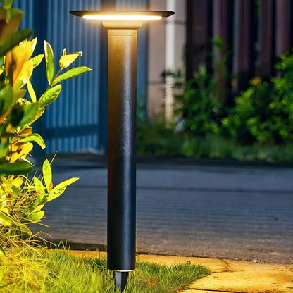 Waterproof Solar Round UFO Shaped LED Path Lights Outdoor Lawn Lights