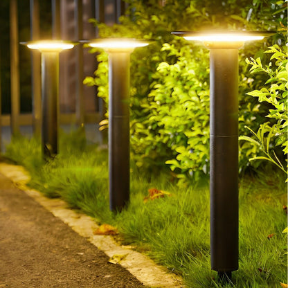 Waterproof Solar Round UFO Shaped LED Path Lights Outdoor Lawn Lights