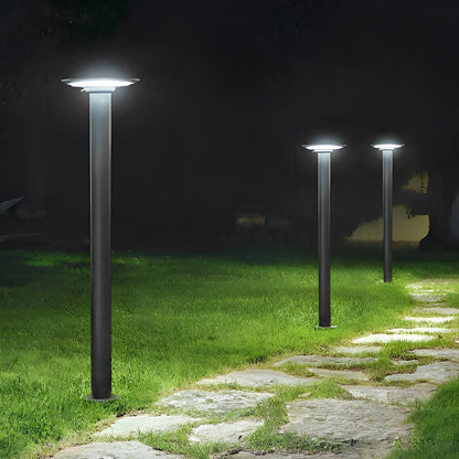 Waterproof Solar Round UFO Shaped LED Path Lights Outdoor Lawn Lights