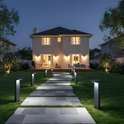 Waterproof Solar Side Standing LED Outdoor Post Lights Pathway Lights