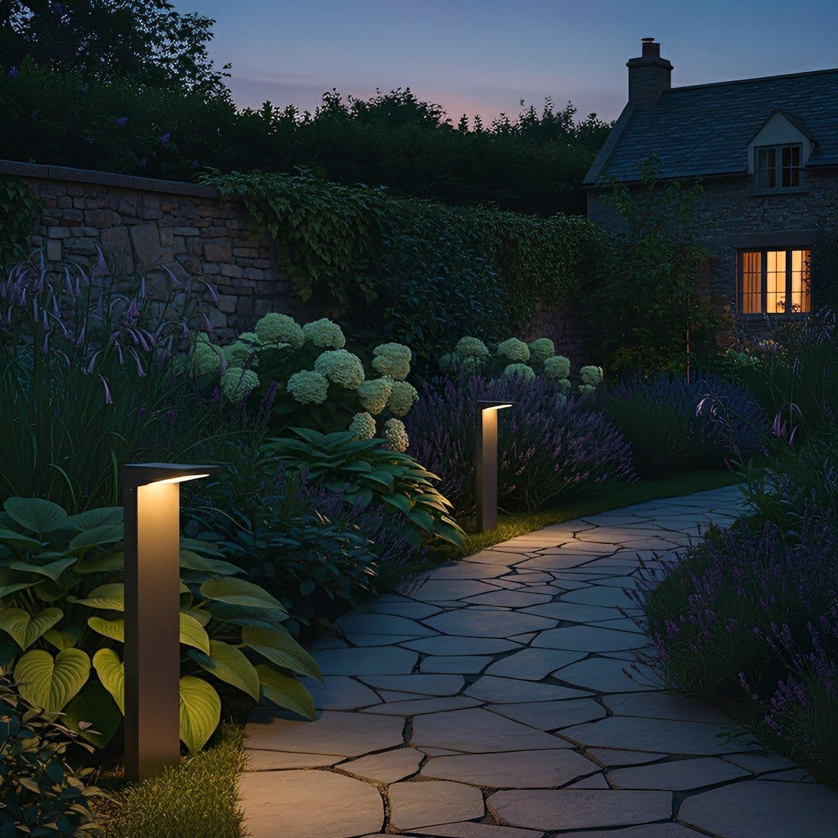 Waterproof Solar Side Standing LED Outdoor Post Lights Pathway Lights