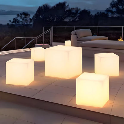 Waterproof Square Cube LED Outdoor Landscape Lighting