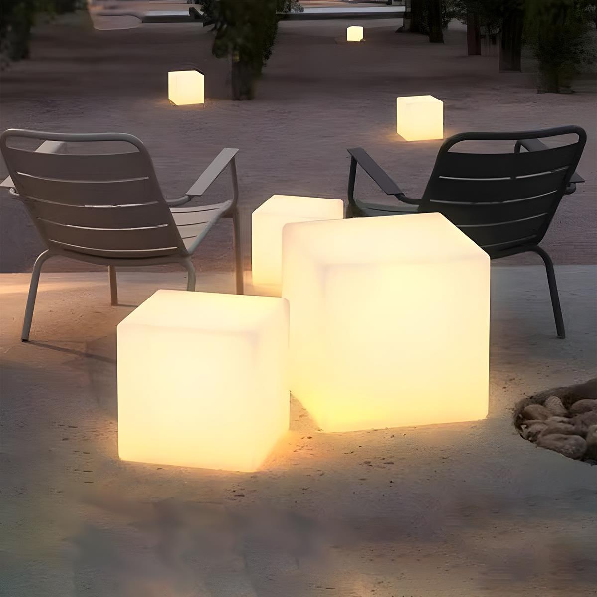 Waterproof Square Cube LED Outdoor Landscape Lighting