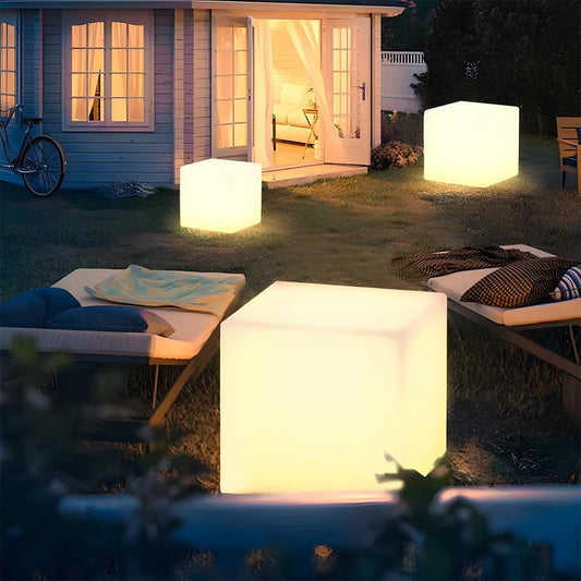 Waterproof Square Cube LED Outdoor Landscape Lighting