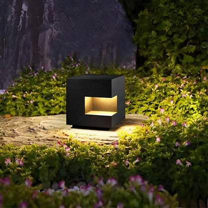 Waterproof Cube LED Outdoor Post Lights