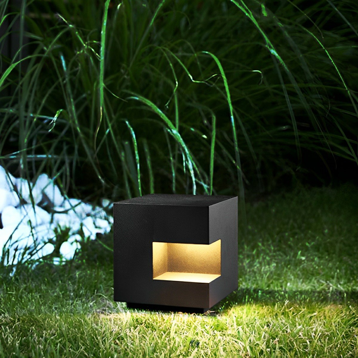 Waterproof Cube LED Outdoor Post Lights