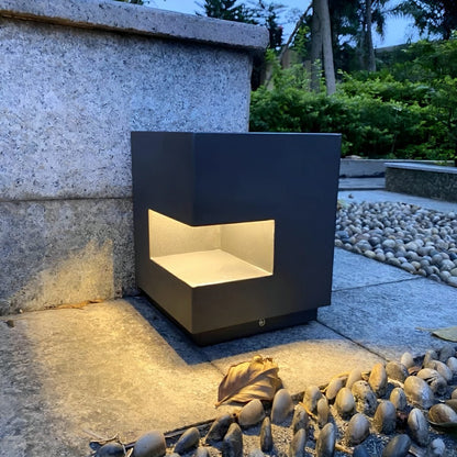 Waterproof Cube LED Outdoor Post Lights