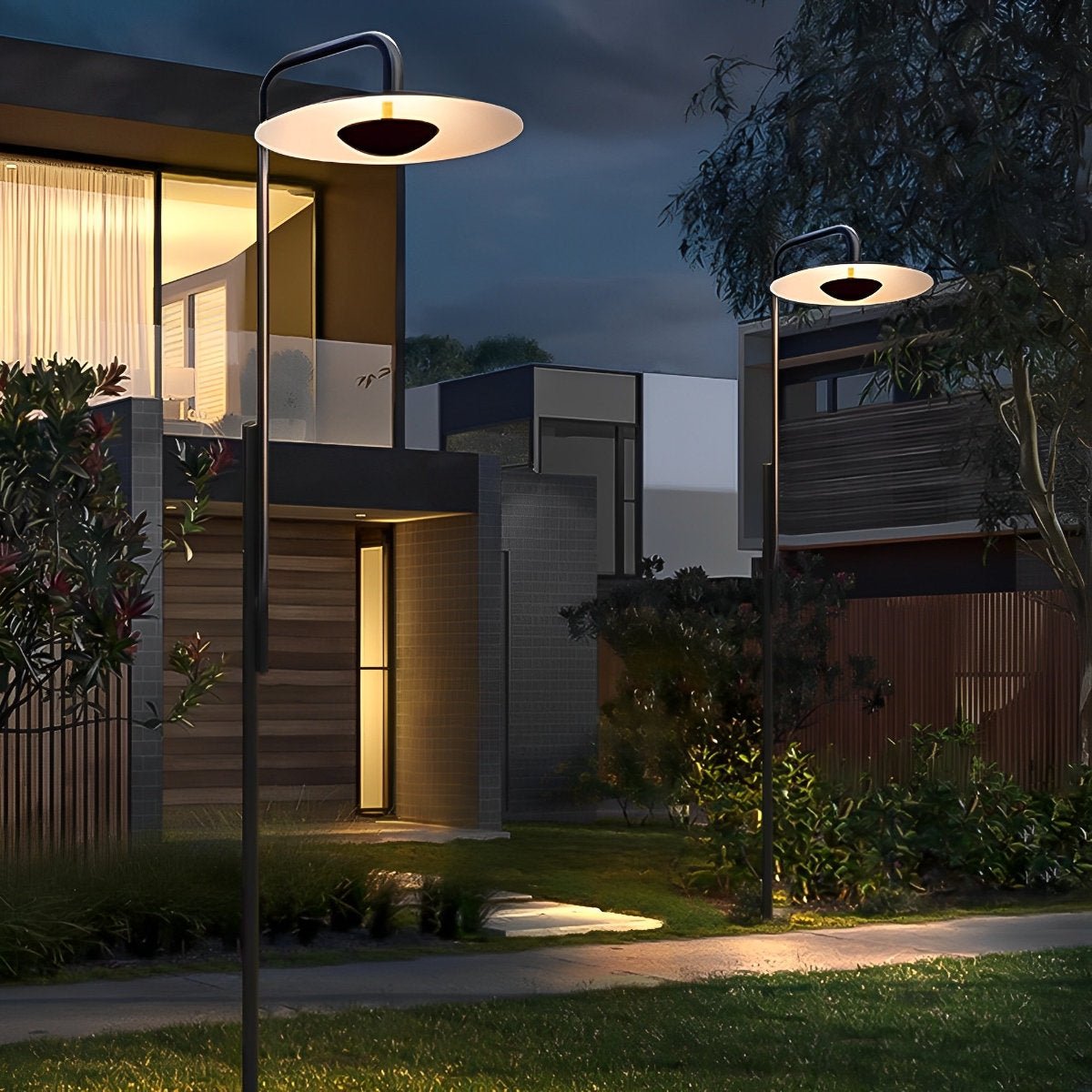 Waterproof Umbrella Outdoor Standing Lighting Pathway Pole Lights