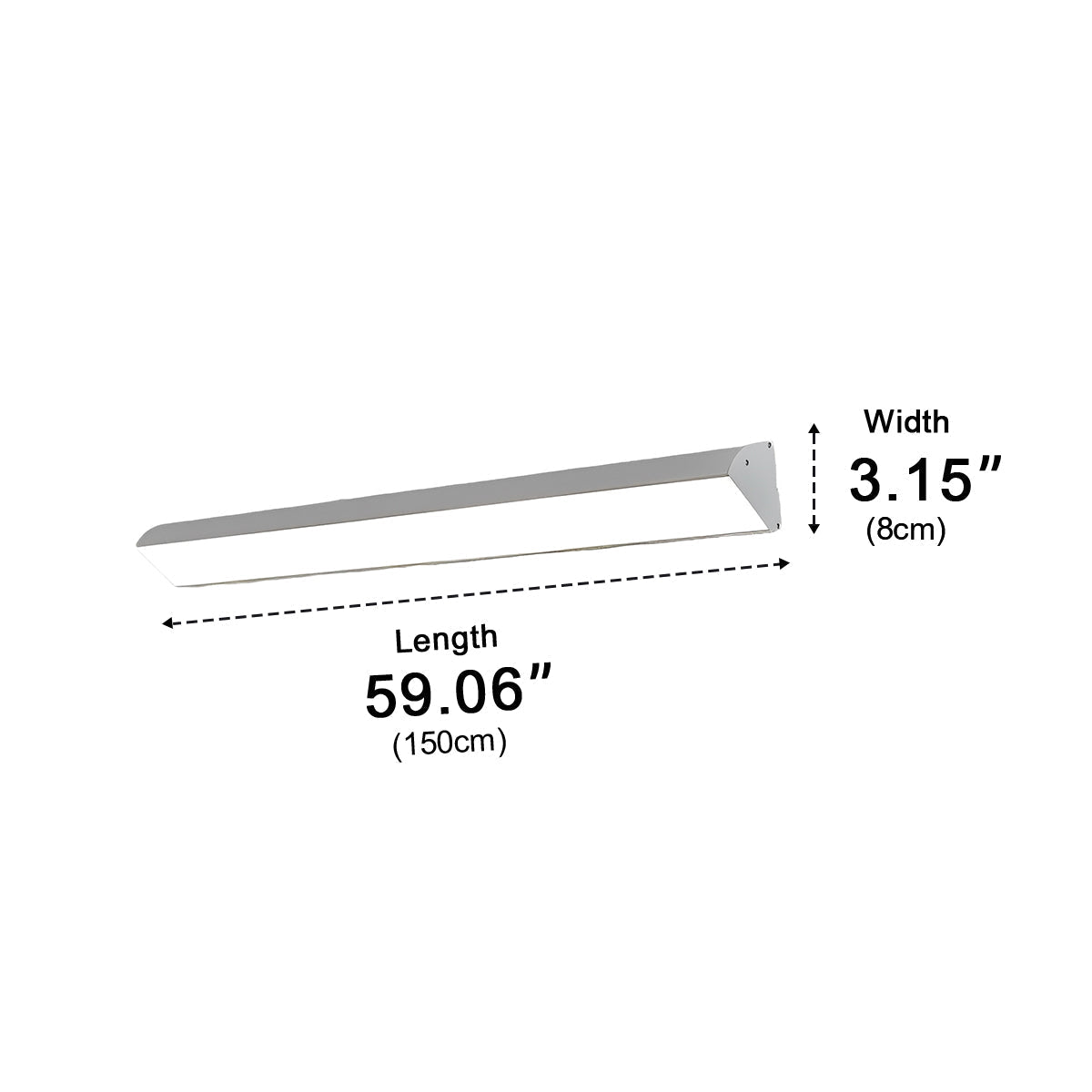 White Waterproof Outdoor LED Strip Lights Porch Light Exterior Wall Lights